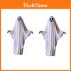 Costume di Halloween per Bambini Mantello Fantasma per Bambini e Bambine Cosplay Travestimento Costume da Spirito Bianco