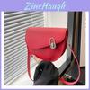Retro Fashion Pu Leather Saddle Bag For Women 2024 Summer Versatile Shoulder Bag
