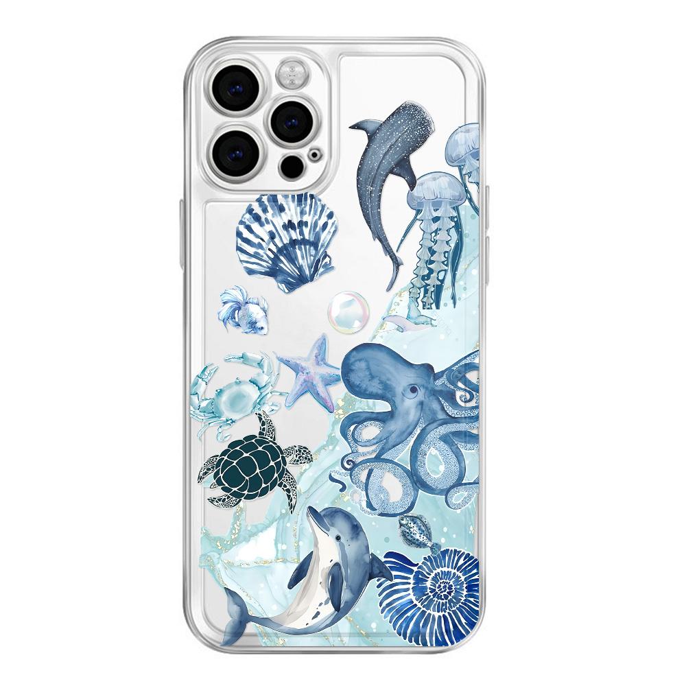 Maritime World Shockproof Case For iPhone 16 Pro Max 15 14 13 12 11 XS X XR 16 Plus Transparent Bumper Cover