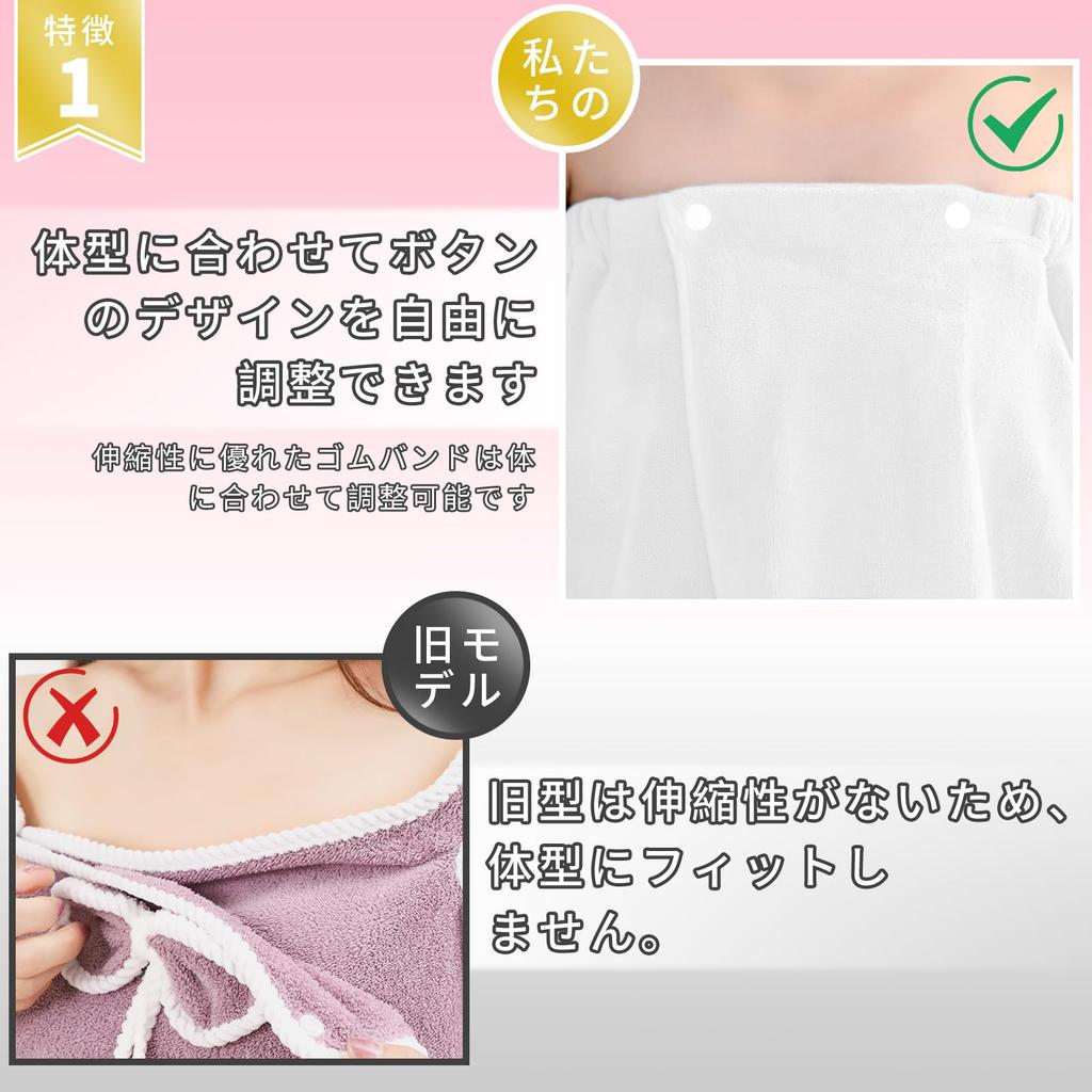 Adult Wrap Towel, Absorbent, Quick-Drying, Soft To the Touch, Unisex, Bath, Gym, Spa, Swimming Towel, Approx. 80 X 135 Cm (White)