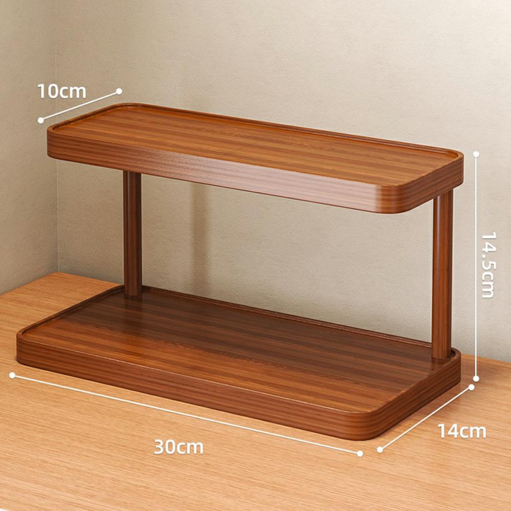 30cm Desktop Cup Organizer Rack 2-Tier Storage Shelf for Tabletop/Workspace/Dining Table Mug/Coffee Cup Holder