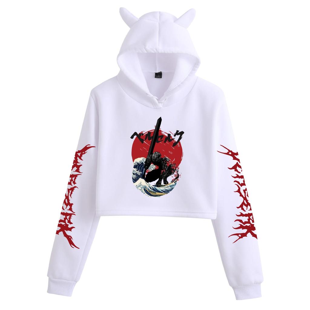 Berserk Anime Cat Ear Hoodie for Women