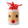 5pcs Wedding Pastry Tool Cookies Elk Santa Claus Christmas Decor Gift Bags Candy Package Drawstring
