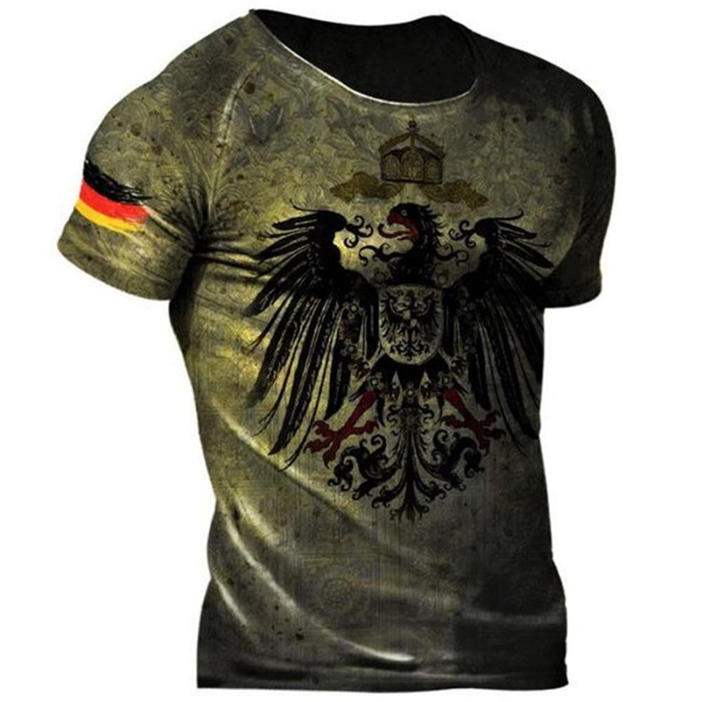 Vintage trička pro muže 3D tisk Klasické Eu/Us Pánské tričko Street volné 6xl Top tričko Pánské oblečení oversize Pánské košile