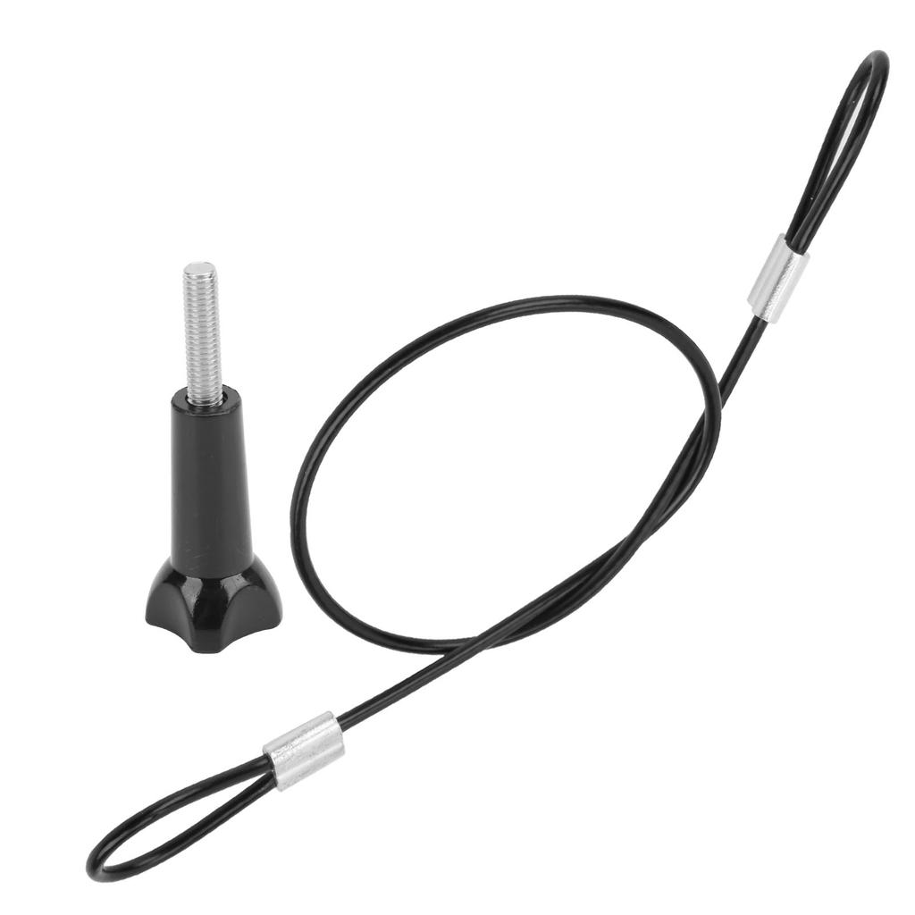 Lanière de sécurité en acier inoxydable 30 cm avec vis 1/4 pouce pour GOPRO DJI OSMO