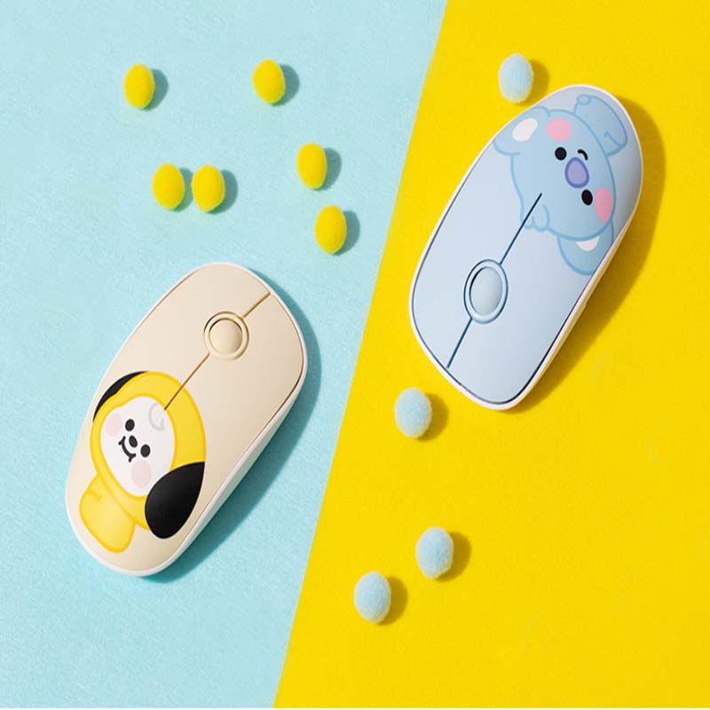 BTS BT21 Official BABY Ver Wireless Silent Mouse Authentic Goods K-POP