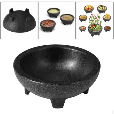 Bol de Salată Veselă Vas pentru Fructe Utilizabil în Mașina de Spălat Vase și cu Microunde Molcajete din Piatră Artificială pentru Condimente