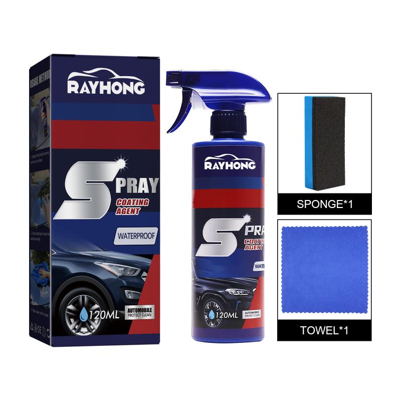 Car Plastic Parts Refurbish Agent 3 In Ceramic Coating Spray Deep Shine Fast Acting Auto Detailing Surface Cleaner