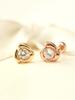 Minimalpiercing 14K Cubic Rose Piercing Earrings