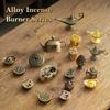 Vintage Alloy Three-Legged Incense Burner, Mini Hollow Out Censer Home Decor