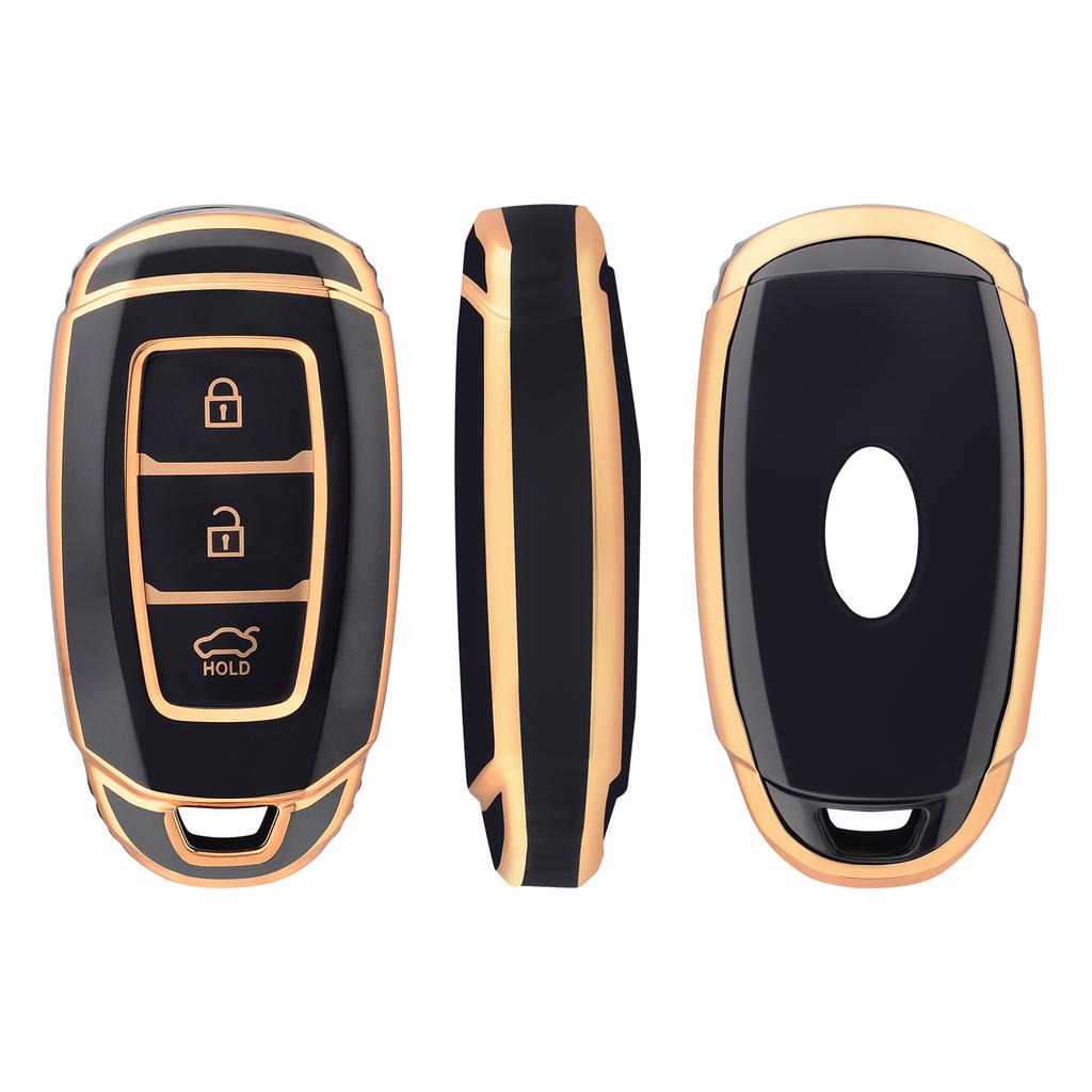 TPU Car Key Case Key Fob Cover Keychain For Hyundai I30 Ix35 KONA Encino Solaris Azera Grandeur Ig Accent Santa Fe Palisade