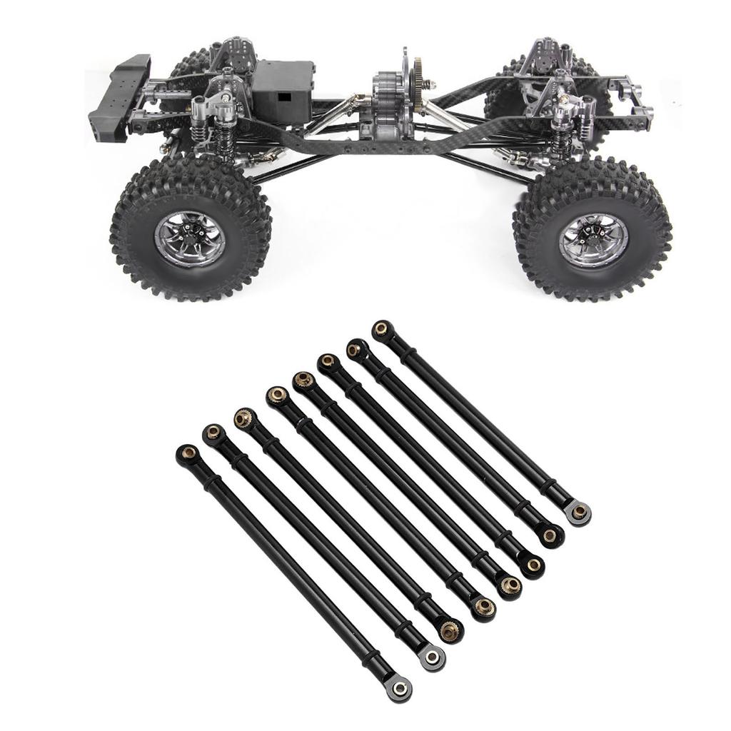 8pcs M3 Aluminum Alloy Link Rod Linkage Set for   SCX10 RC Crawler Car Upgrade Parts