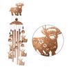 Highlands Cow Wind Chimes for Outside,Metal Windchime Outdoor Memorial/Birthday Gift Garden Decors for Outside,Lawn