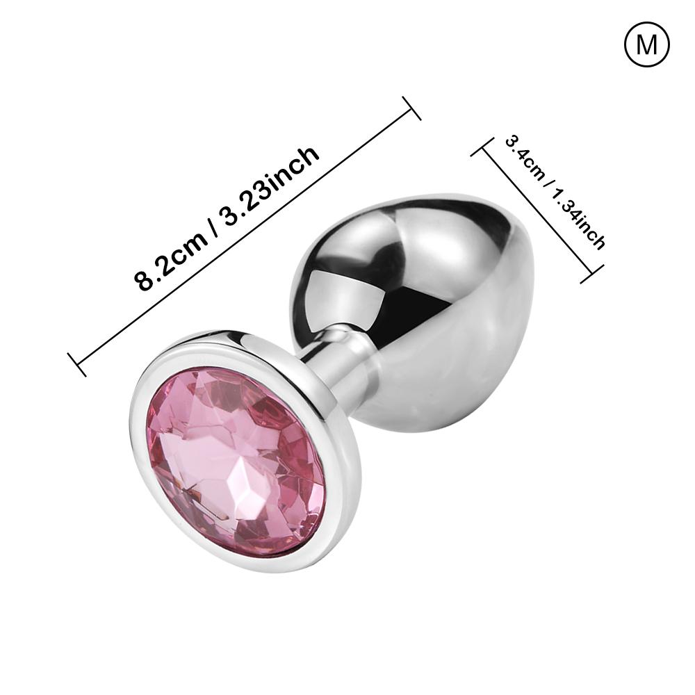 S/M/L Metal Anal Plug Butt Plug Sex Toy Butt Toy for Women Men Couples Gay Adult Game Masturbator Anal Diamond Sex Shop