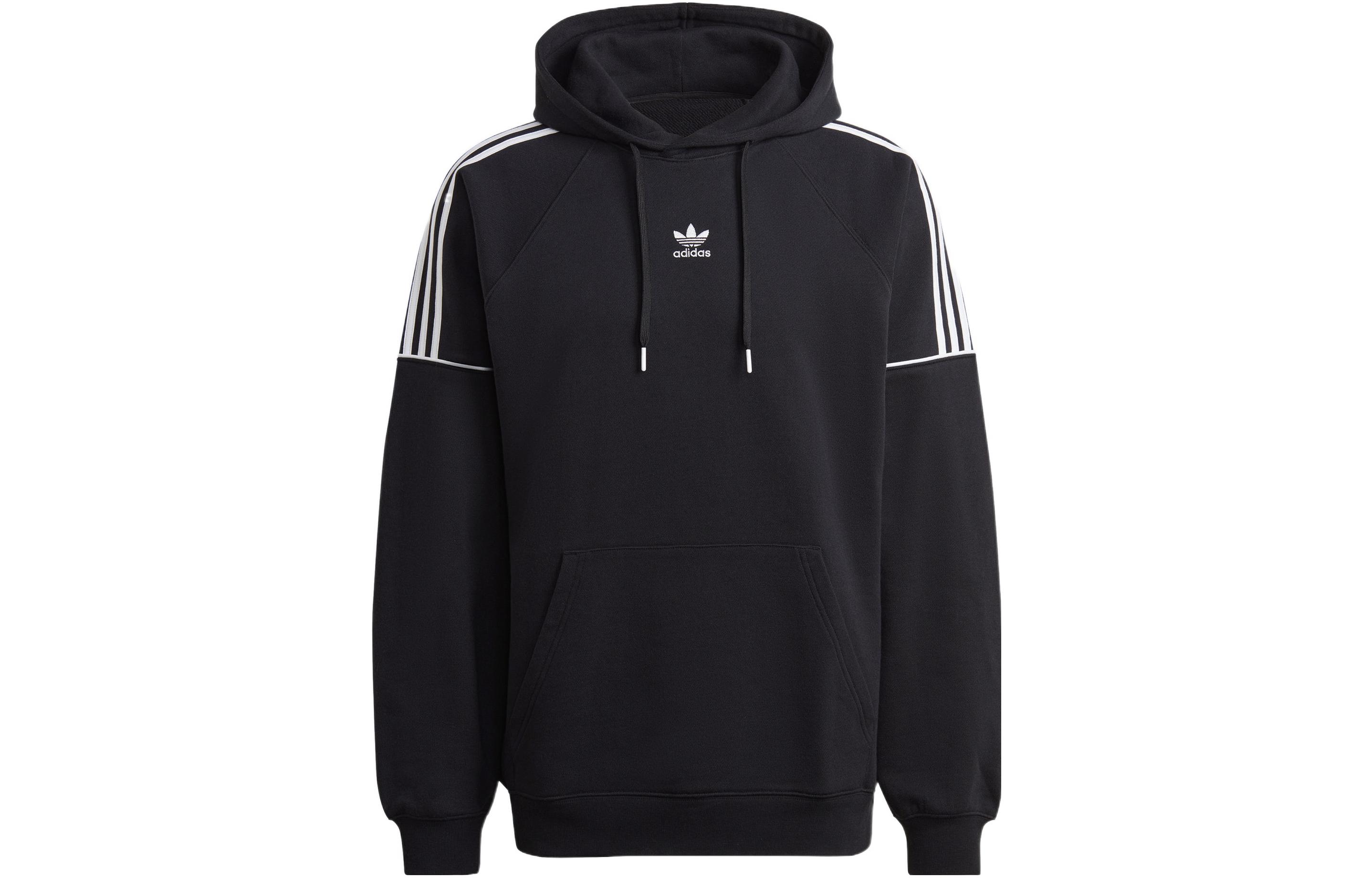 Adidas Three-stripe Cotton Hoodie HK7309 L