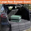 Universal Large Rear Bumper Guard For Cars 38 X 25 Inches SUV Trunk Mat For Preventing Scratches During Loading And Unloading Black