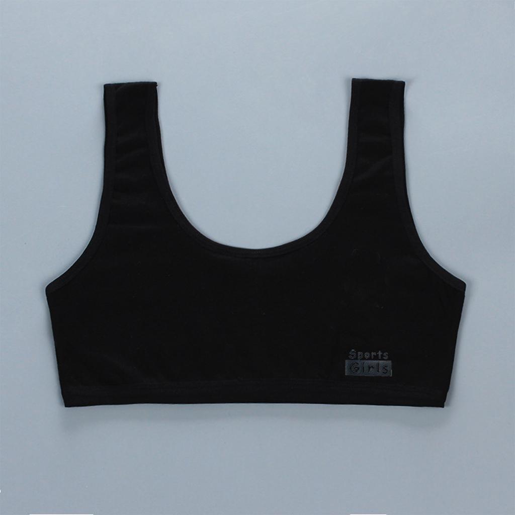 Sports Girls Seamless Training Bra Vest for Girls Development Stage Soft Stretch Fabric Wireless Comfortable Fit Supportive Design