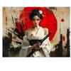 Women With Bloodstained Blades And Jackets Printed Tapestries Hippie Wall Hangings Tapestries Living Room Home Dormitory Decorat