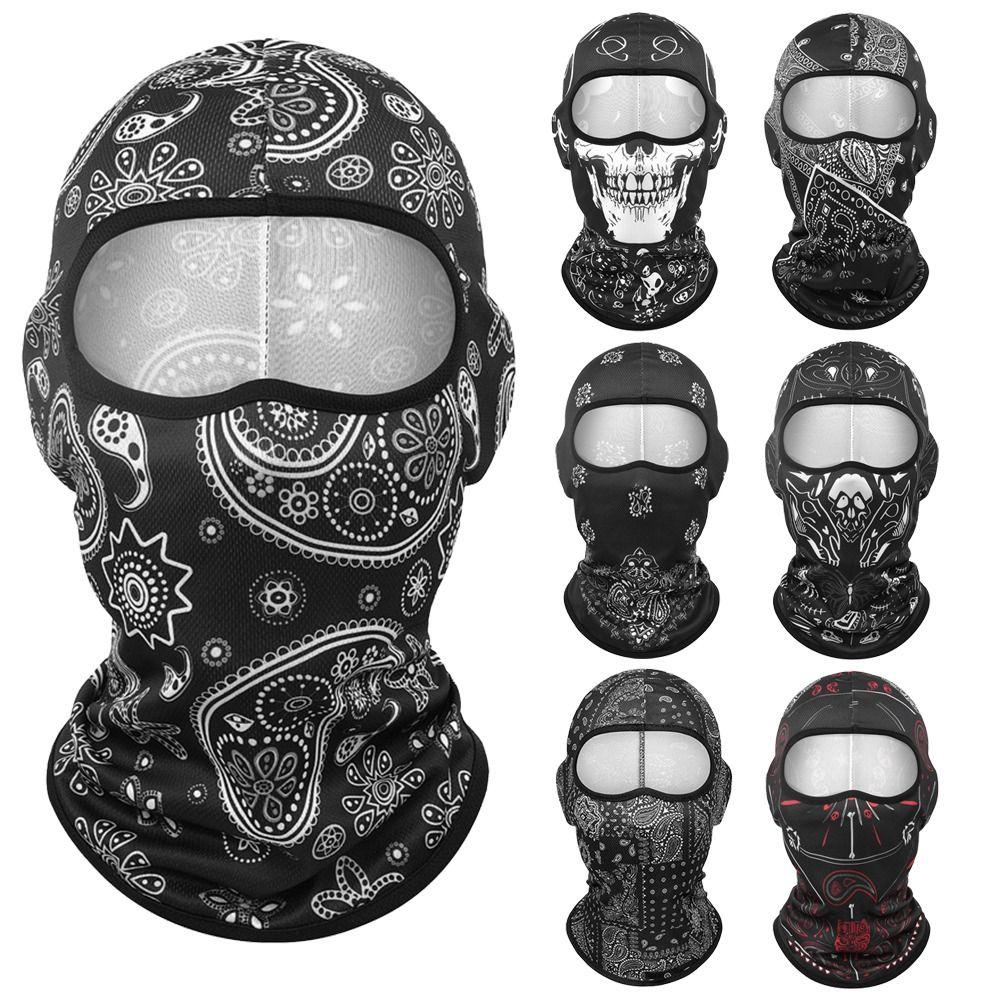 Breathable Cool Balaclava Ice Silk Face Cover Headwear Fashion Full Face Cap Motorcycle Riding