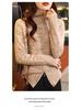 Women's 100% Wool Warm Turn-Down Collar Zipper Cardigan - Autumn/Winter Casual Style