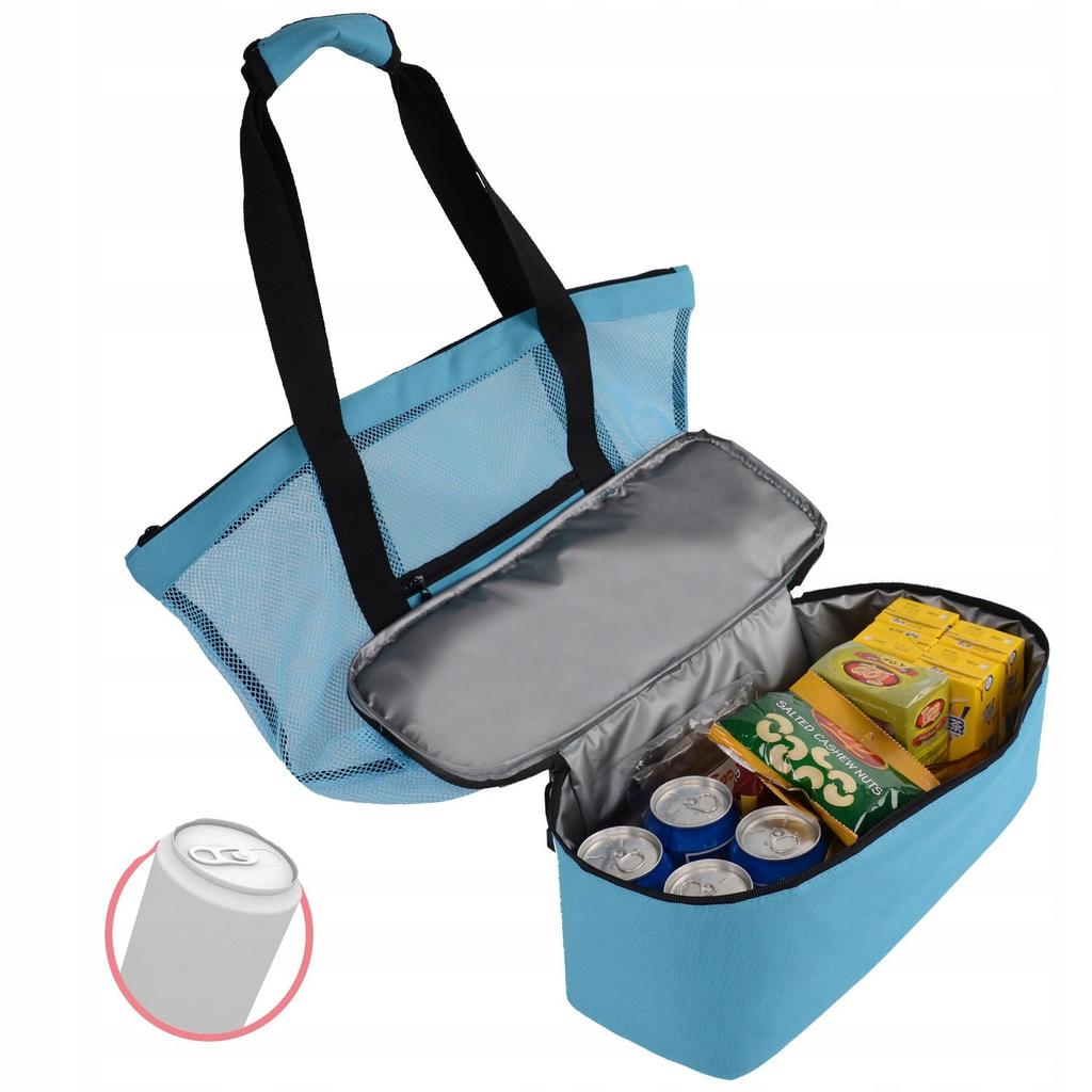 Multifunctional Beach Bag For Picnic Shopping + Thermal Chamber Cooling