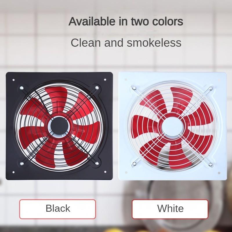 Household Suction Fan Powerful Window Style Ventilation Fan Silent Exhaust Fan Kitchen Range Hood Exhaust Machine