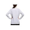 adidas Contrast Logo Print Crew Neck Sweatshirt Women Tops White DX0660