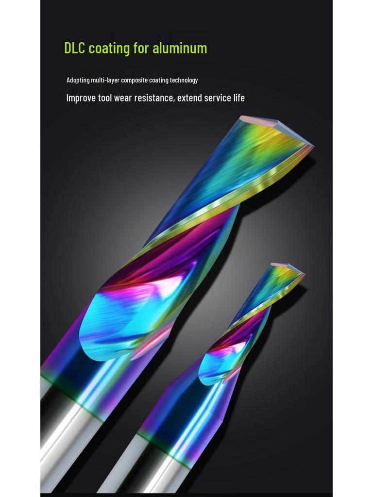 60° Tungsten Steel Single Flute Spiral Milling Cutter, 3.175mm, for Aluminum, Acrylic, PVC Plastic Engraving Machine, Cutter Head 4mm/6mm