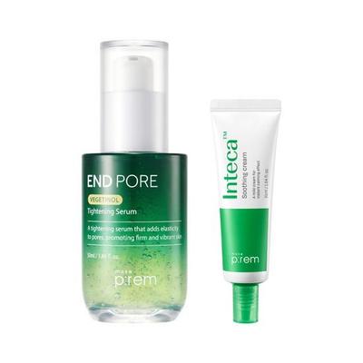 Endpore Vegretinol Pore Serum 50ml + Inteca Cream 31ml Set