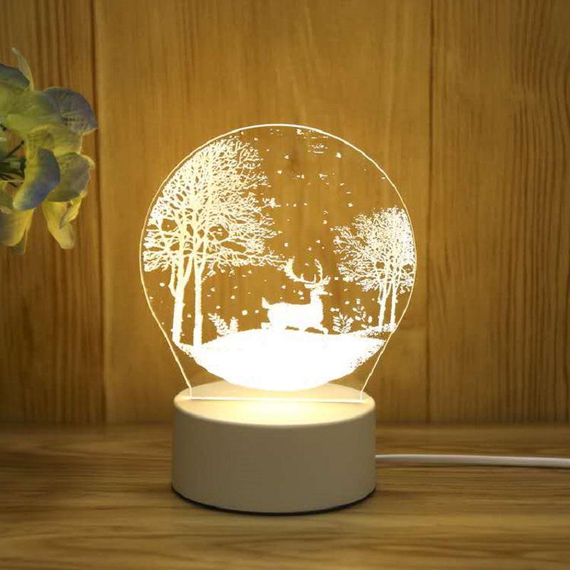 Creative 3D Cartoon Table Lamp – Children's Day Gift, USB Bedside Night Light