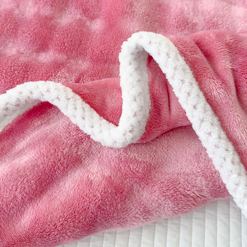 Single/Queen/Super King Thicker Fleece Throw Blanket for Bed or Sofa , Soft Plush Blanket