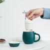 Nanshan Mr. Lucky Cat Ceramic Mug with Lid and Filter