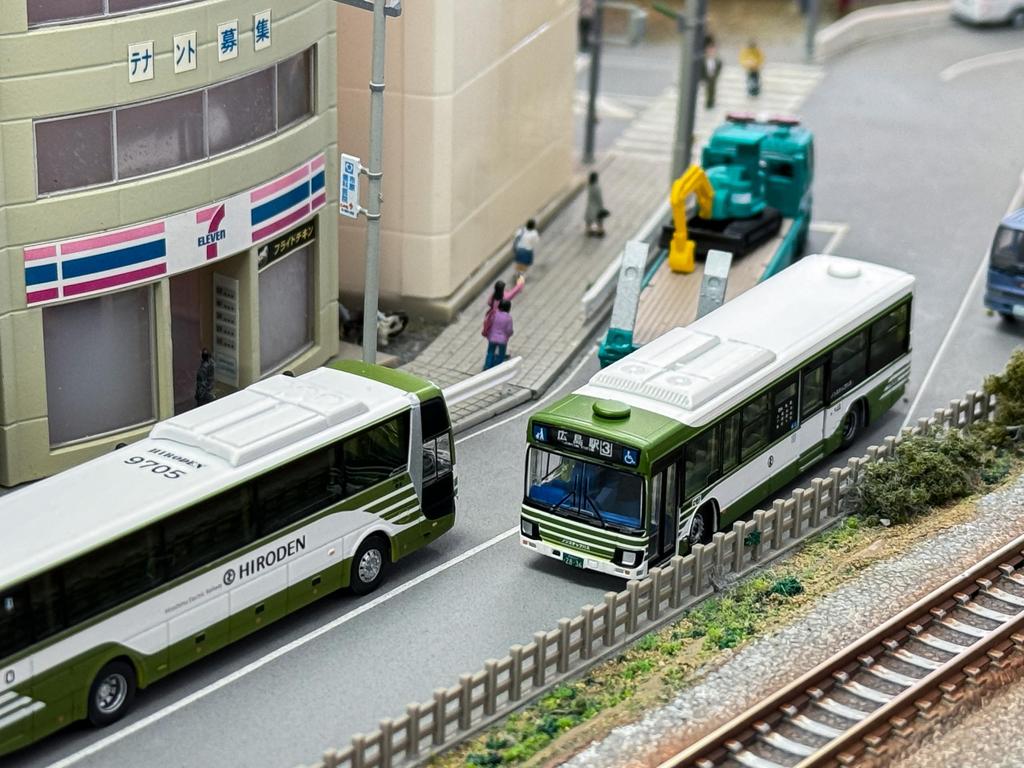 My Town Bus Collection Hiroshima Electric Railway Diorama Supplies MB7-2