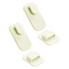 2 Pairs Wall Mounted Adhesive Hook Remote Control Organizer Adhesive Hook Holder for Bedroom Kitchen Bathroom