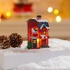 Christmas micro landscape mini luminous small house tabletop ornament Christmas tree ornament children's small gift