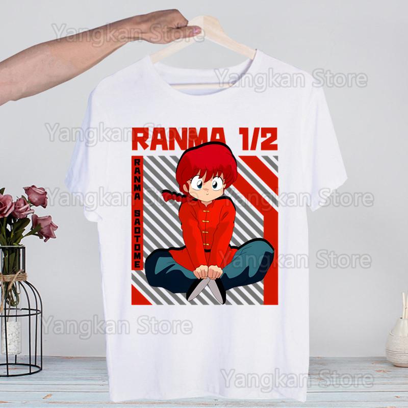 Ranma 12 Shampoo Rumiko Takahashi T-shirts Summer  Unisex Wo Unisex Hip Hop Funny Print Tshirt Streetwear Short Sleeve Tee Top Shirt