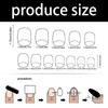 24 Pcs White French Tip Press On Nail Short Square False Nail Sweet Bows Acrylic Nail Glossy Full Cover Stick on Nail