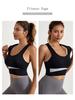 Women's Large Bust Minimizer Wireless Sports Bra - Shockproof Yoga Fitness Vest