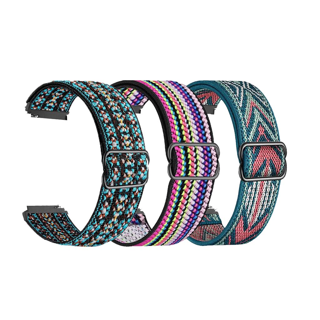 18/20/22mm Adjustable Elastic Nylon Strap for Garmin Venu 4/3/2/Sq 2/Forerunner 255/265/245/955/Vivoactive 4/4S Sports Band