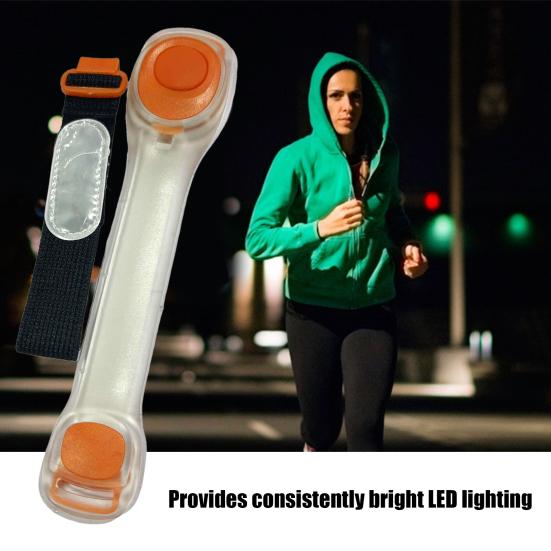 LED Light Up Armband High Visibility Outdoor Sports Flashing Luminous Safety Band Adjustable