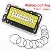 Thickness 0.5/0.6mm1box Watch Case Rubber Oil-resistant Waterproof O-Ring Watch Bottom Cover Gasket Repair Tools for Watchmaker