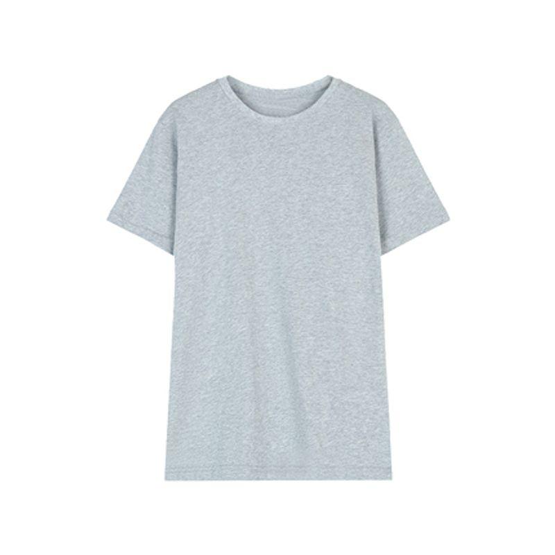 Shoulder Pure Color Basic Bottoming Shirt Ins Short Sleeve T-shirt