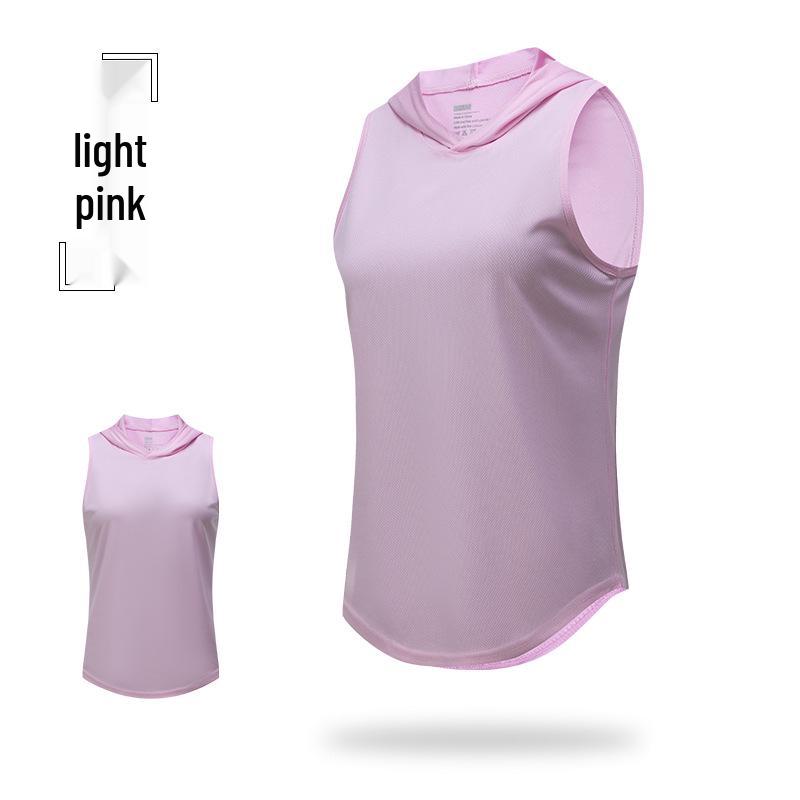 Men's Quick-Dry Hooded Sports Tank Top - Sleeveless Basketball Training Vest