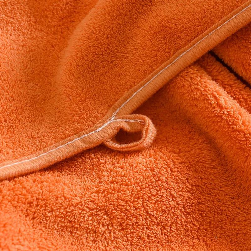 2pcsHome portable embroidered cartoon bath towel towel household thick coral fleece absorbent quick-drying bath towel