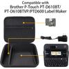 Label Printer Case Compatible with Brother P-Touch PT-D610BT/PT-D610BTVP/PTD600 Business Professional Connected Label Maker(Black Case)