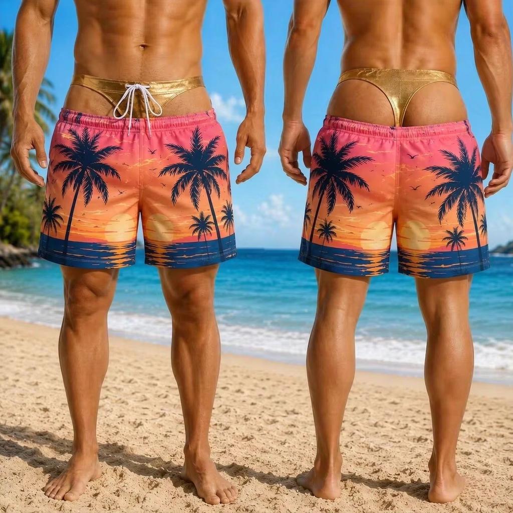 Fashion 3D Print Funny Fake Buttock Design Swim Trunks Men Hawaii Vacation Beach Party Shorts Summer Quick Dry Shorts Gift Moto