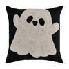 1PC LOZUJOJU Halloween Pillowcase Ghost Pumpkin Pattern Embroidered Soft Cushion Cover for Sofa Living Room Bedroom Home Decor