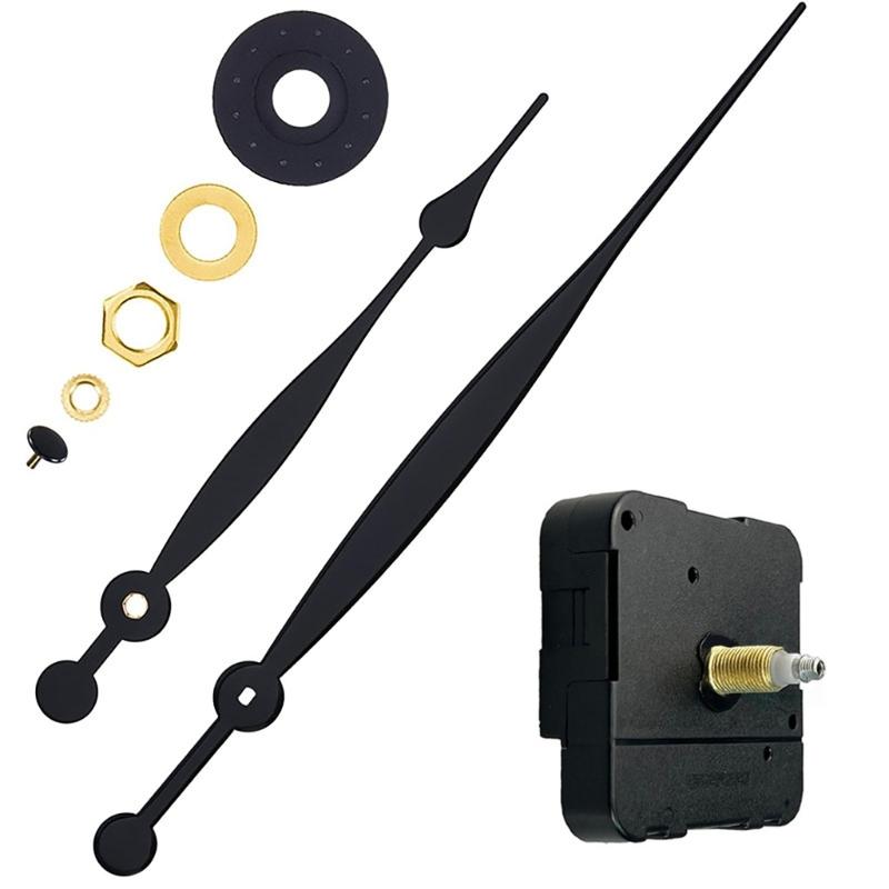 

Wall Decors Long Shaft High Torque Quartzs Clock Movement Mechanism with Long Spade Hands Set Clock Replacement Parts
