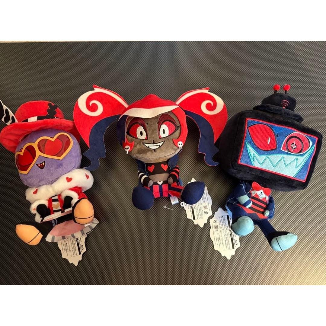 Hazbin Hotel Sitting Plush Toy 3-Piece Set Round One Exclusive