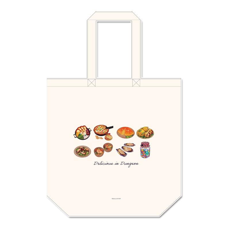 Seasonal Plants Dungeon Meshi Canvas Tote H370 X W360 X Cotton Bag, D110mm,